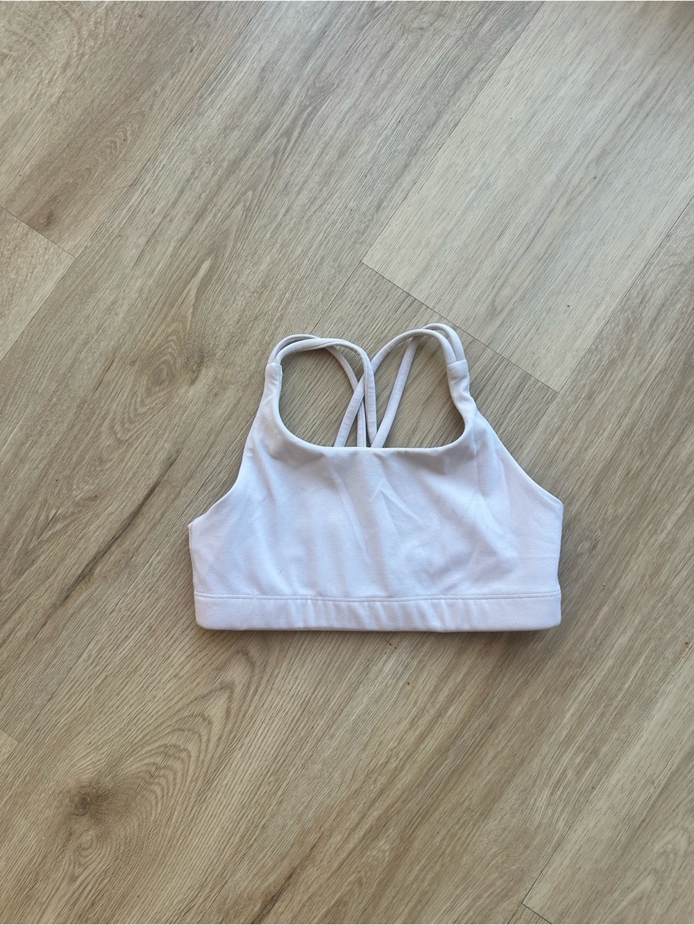 Athleta Girls light lavender Strappy Sports Bra
